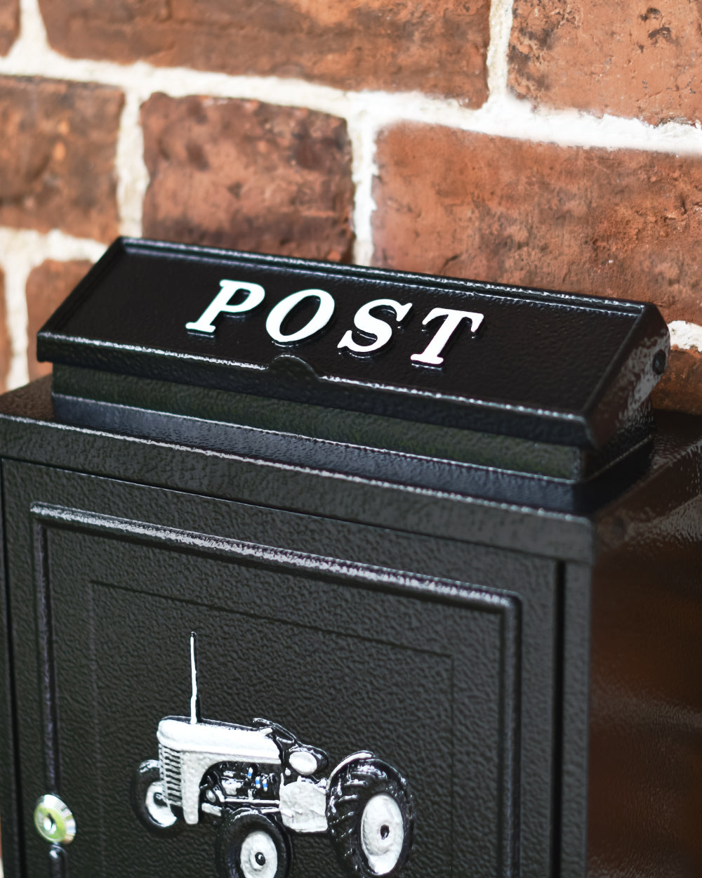 Embossed letter box
