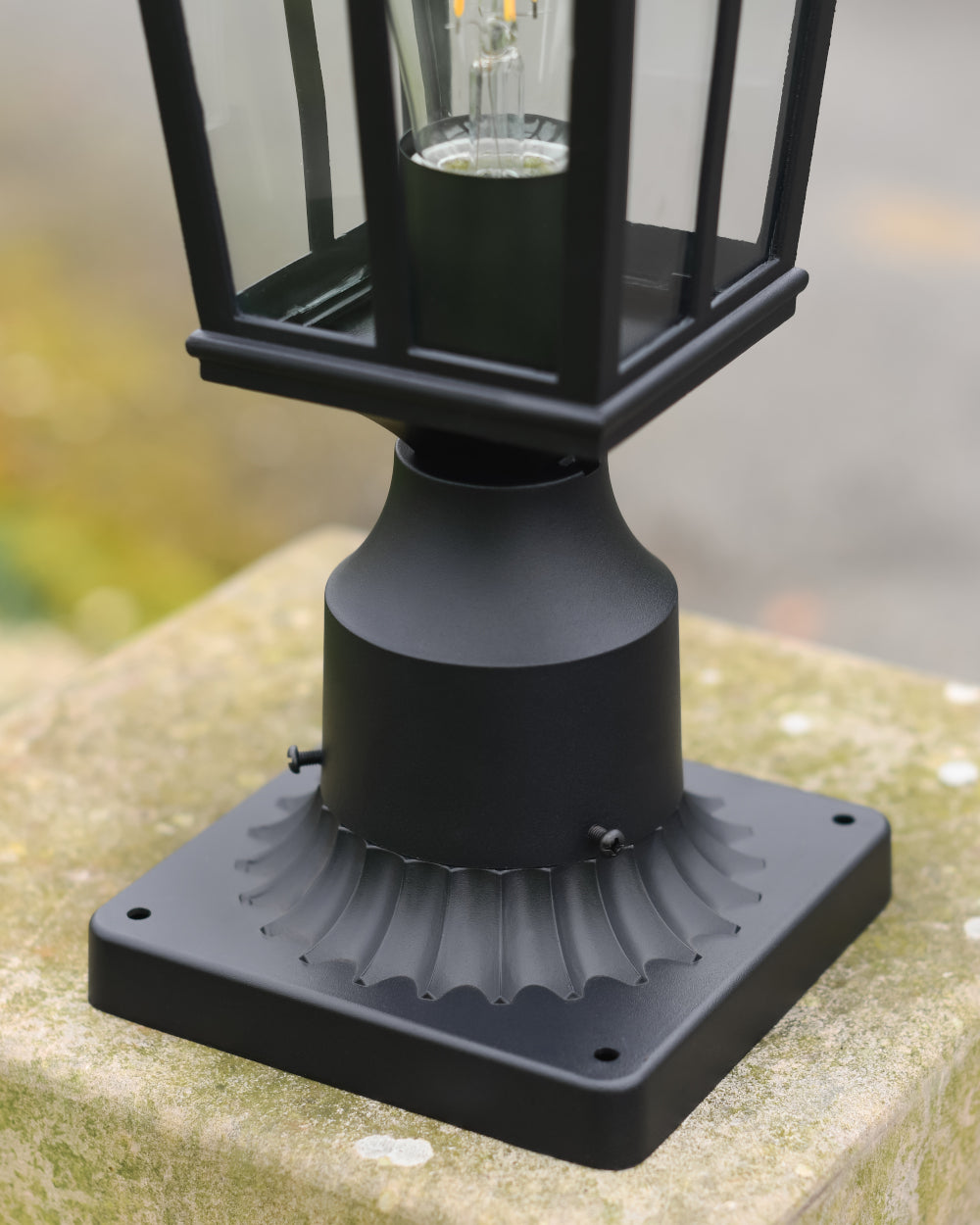 Matte-black bracket 