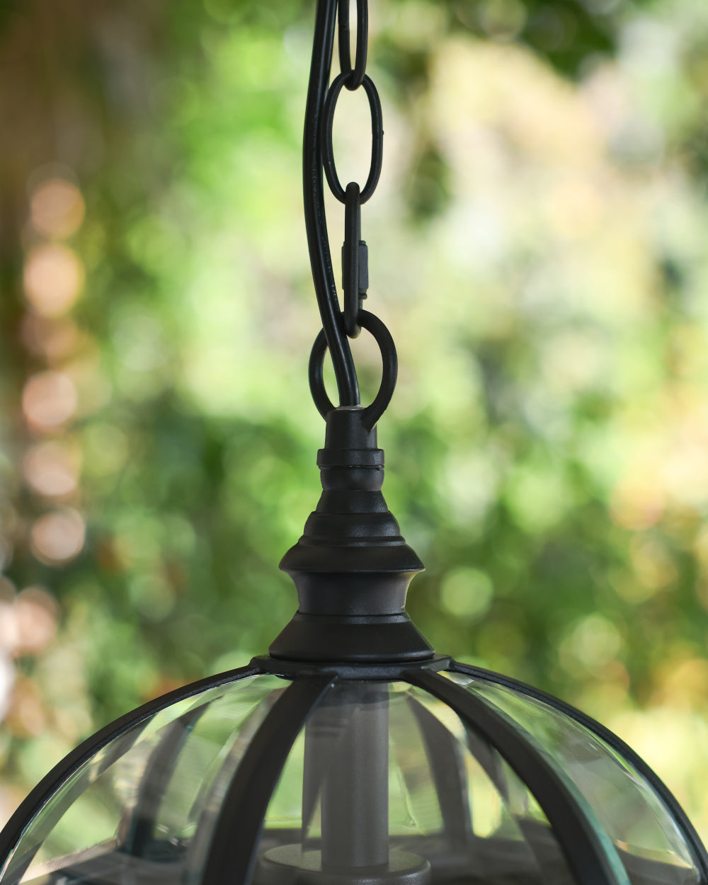 Matte black hanging chain 