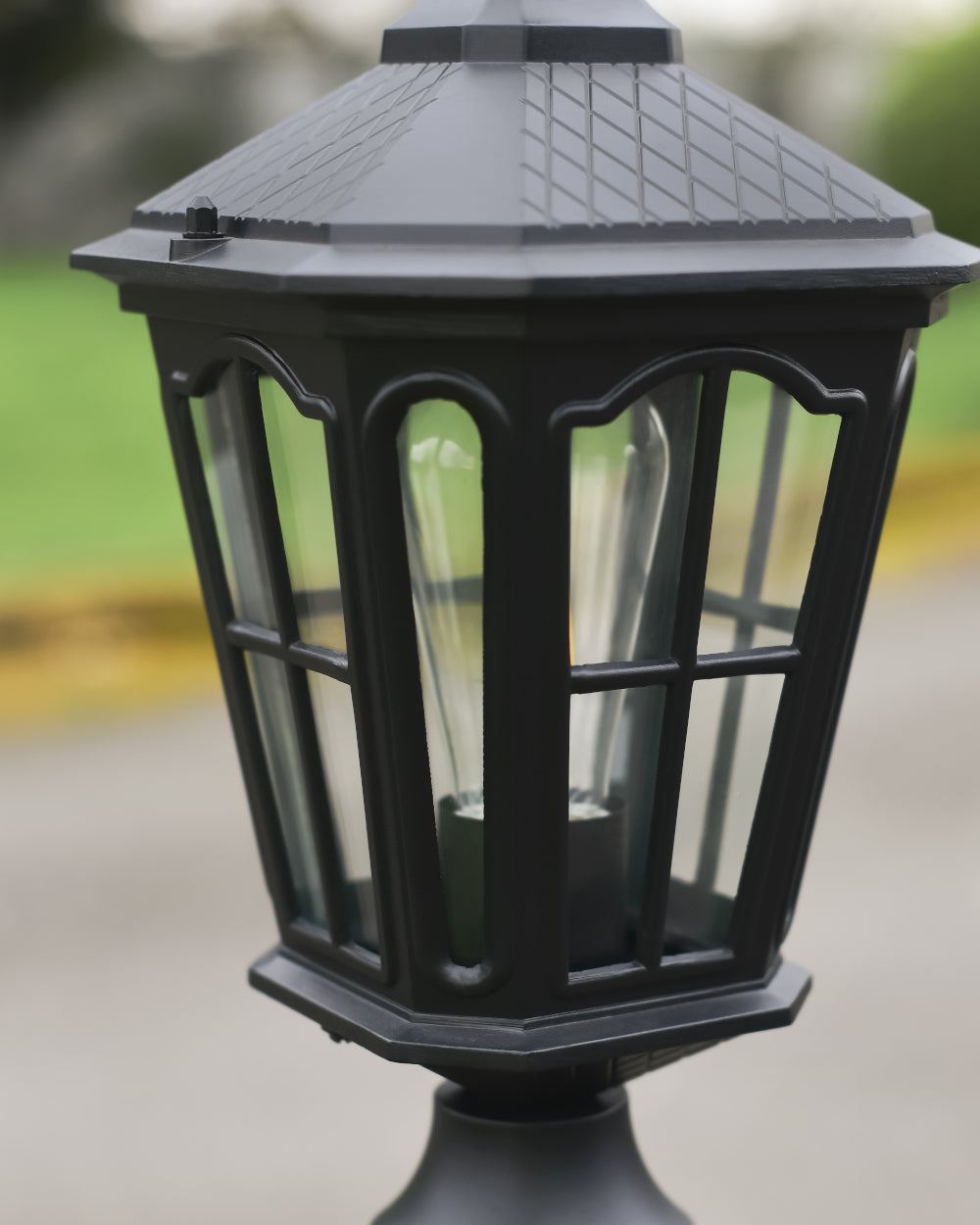 Matte black lantern 