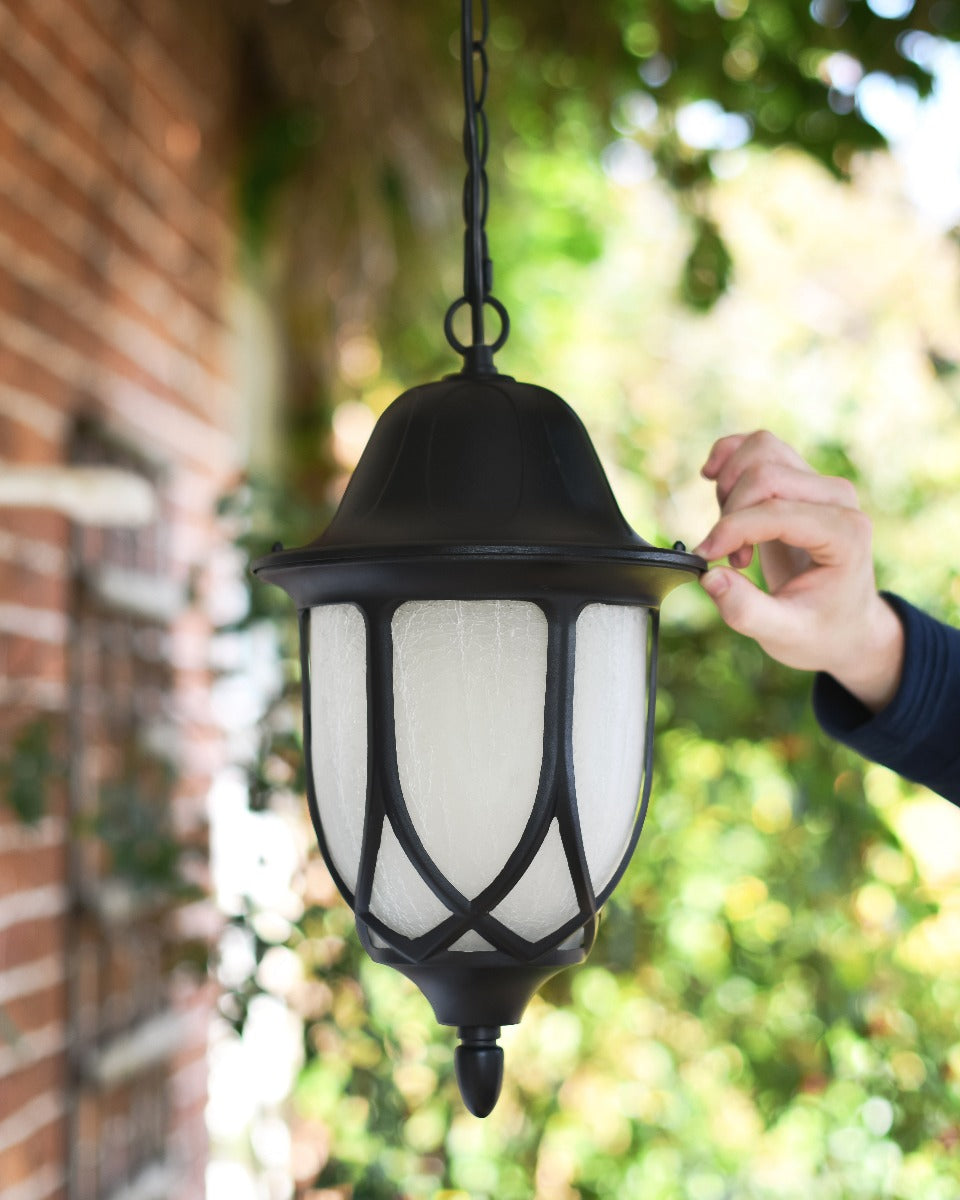 Scale Shot  Victorian Hanging porch Light 