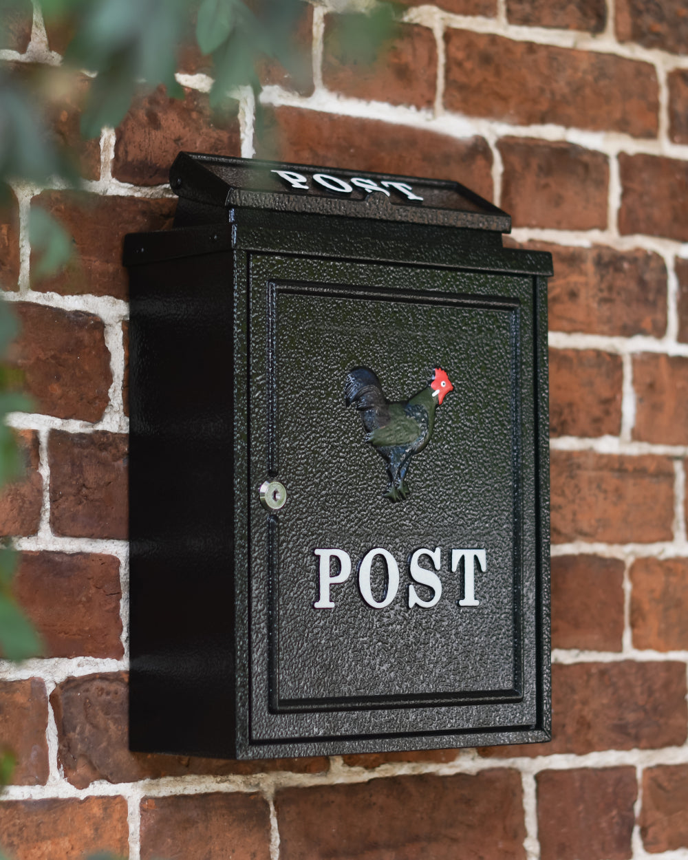 Galvanised steel post box