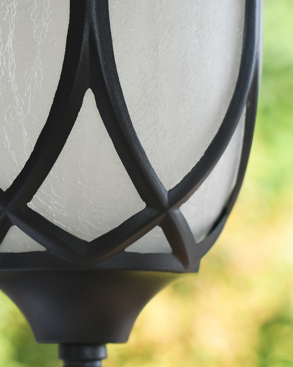Frosted Glass on Ornate Lantern 