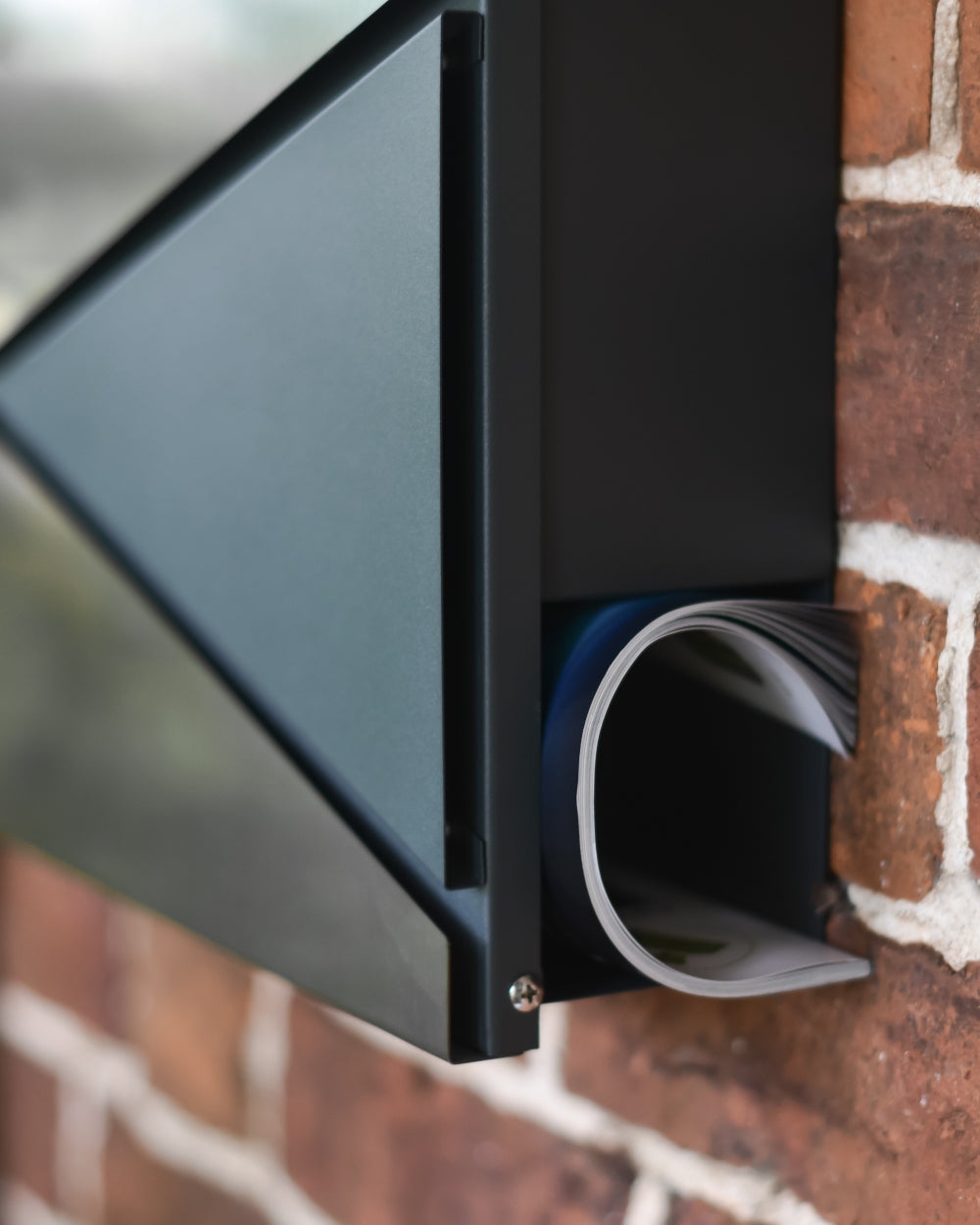 Stainless steel newspaper and post box 