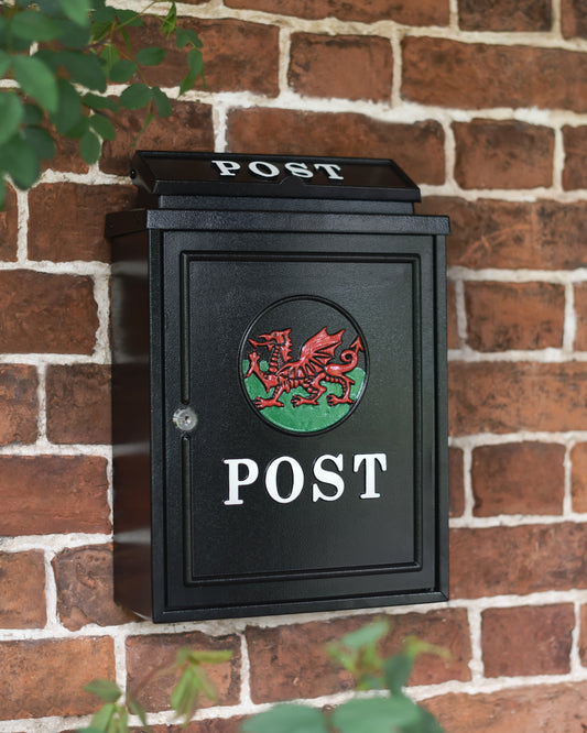 Welsh dragon post box 