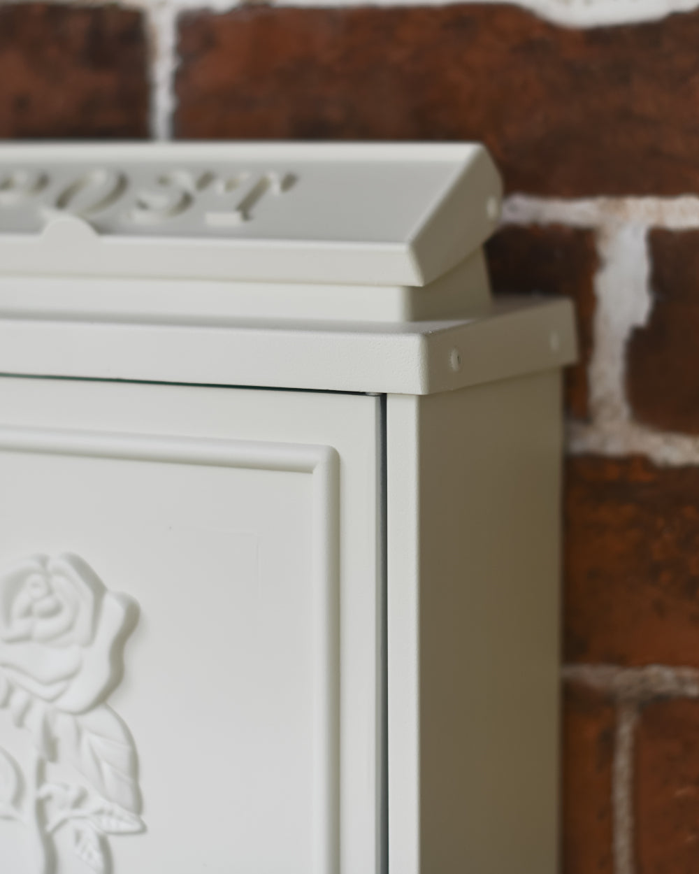 Galvanised steel post box