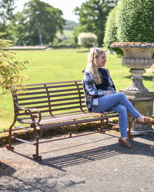 Three seater outdoor bench 