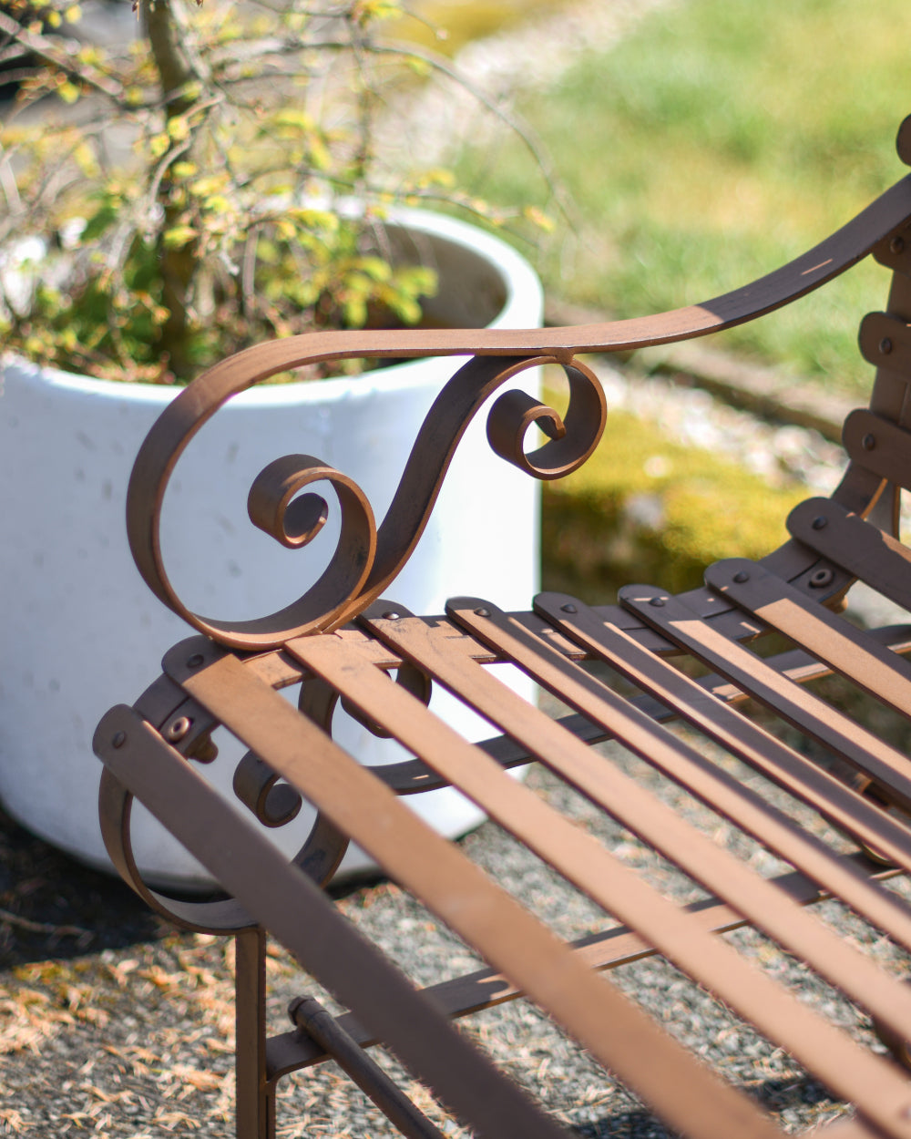 Antique garden bench 