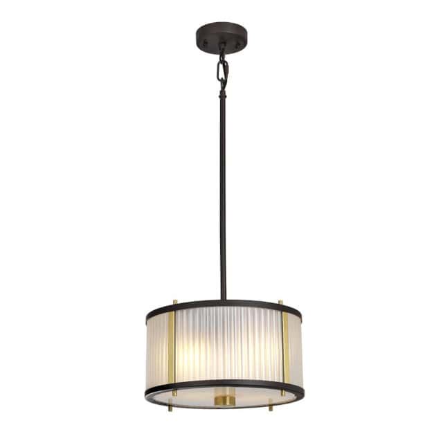 'Dunraven' Dark Brown Contemporary Pendant Light - thumbnail
