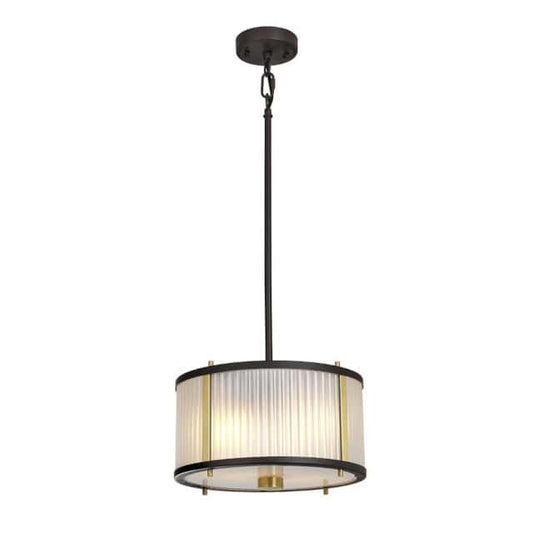 'Dunraven' Dark Brown Contemporary Pendant Light - thumbnail