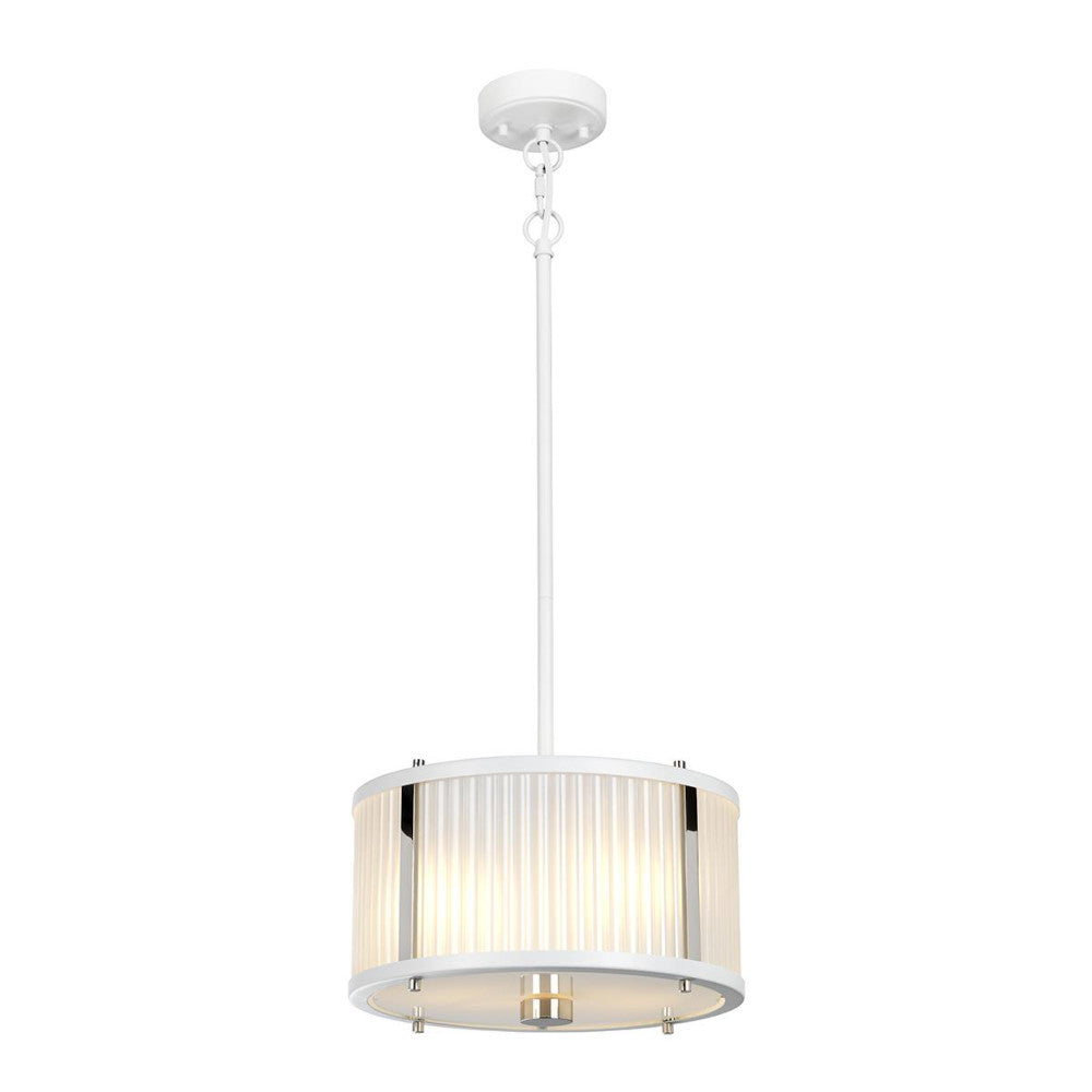 'Dunraven' White Contemporary Pendant Light