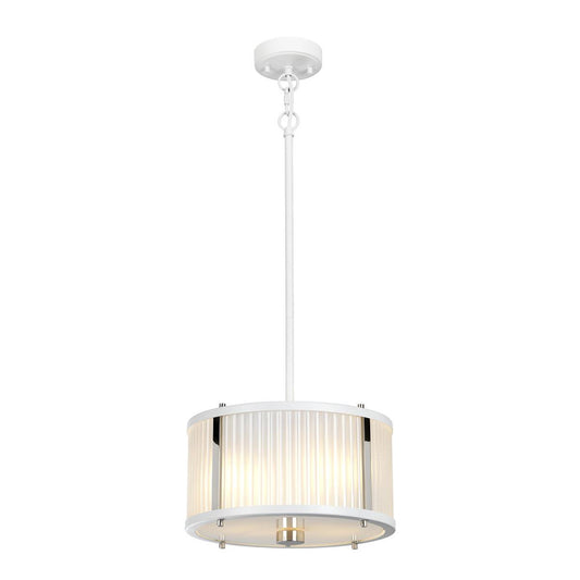 'Dunraven' White Contemporary Pendant Light