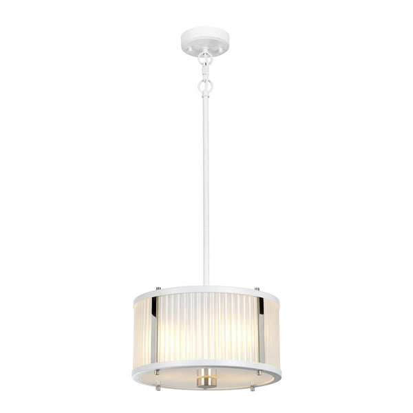 'Dunraven' White Contemporary Pendant Light