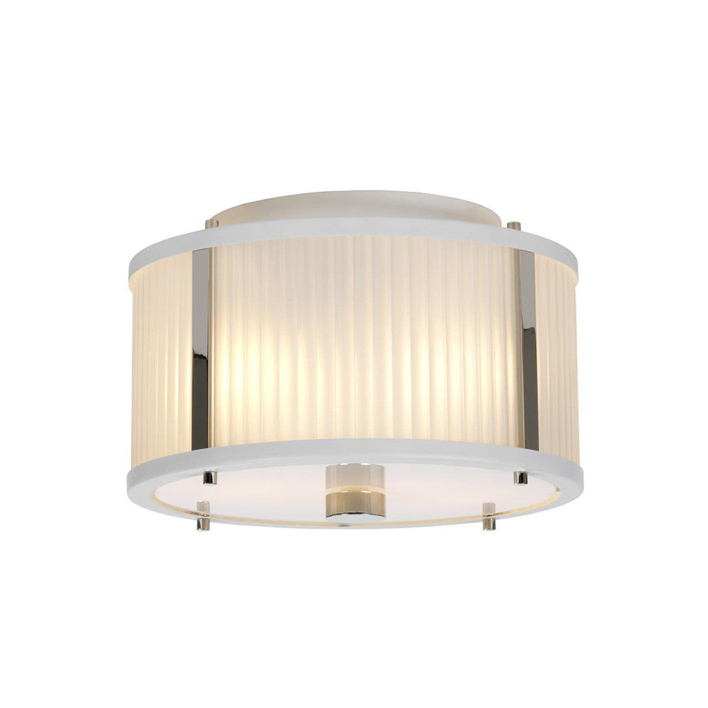 The white pendant light at its minimum height 