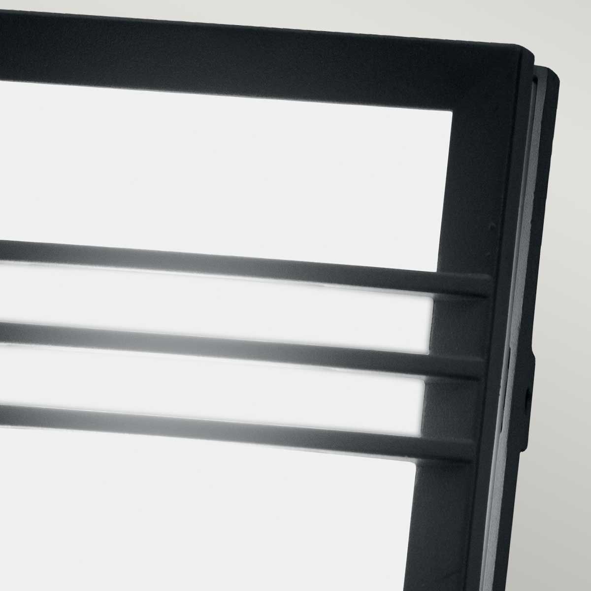 Contemporary Square LED Triple Stripe Flush Wall or Ceiling Light detail 2