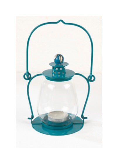 Electric Blue Garden Candle Lantern