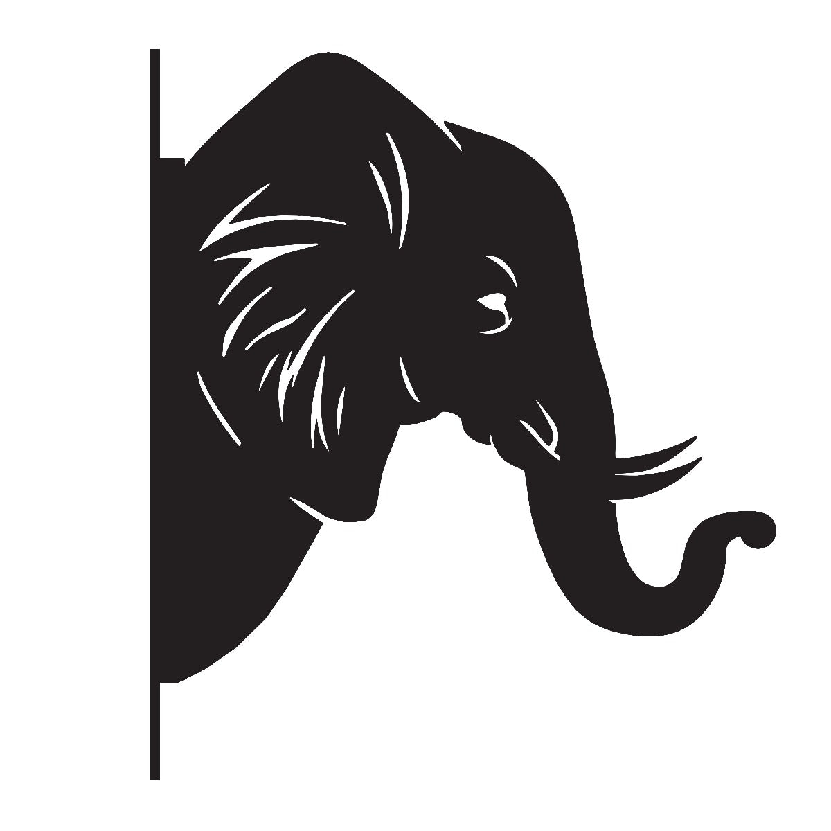 "Elephant Trunk" Garden Hanging Basket Bracket
