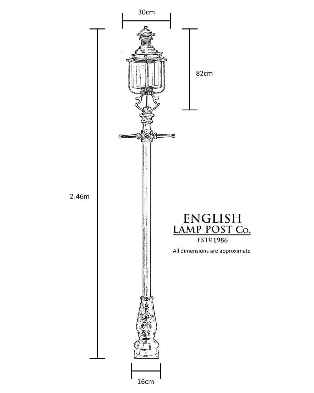  Victorian Belgravia Lamp Post Dimensions