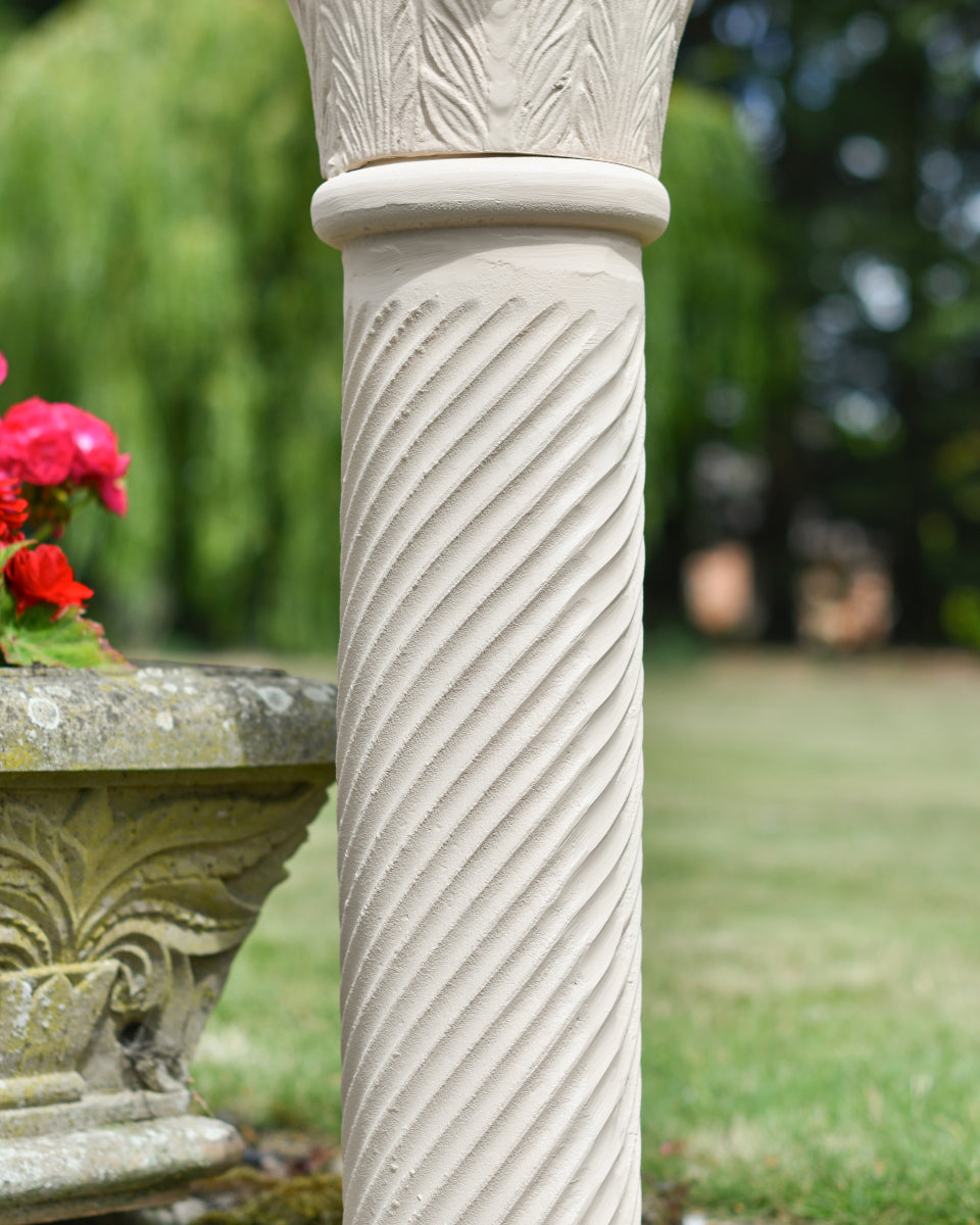 View of the twisted central column
