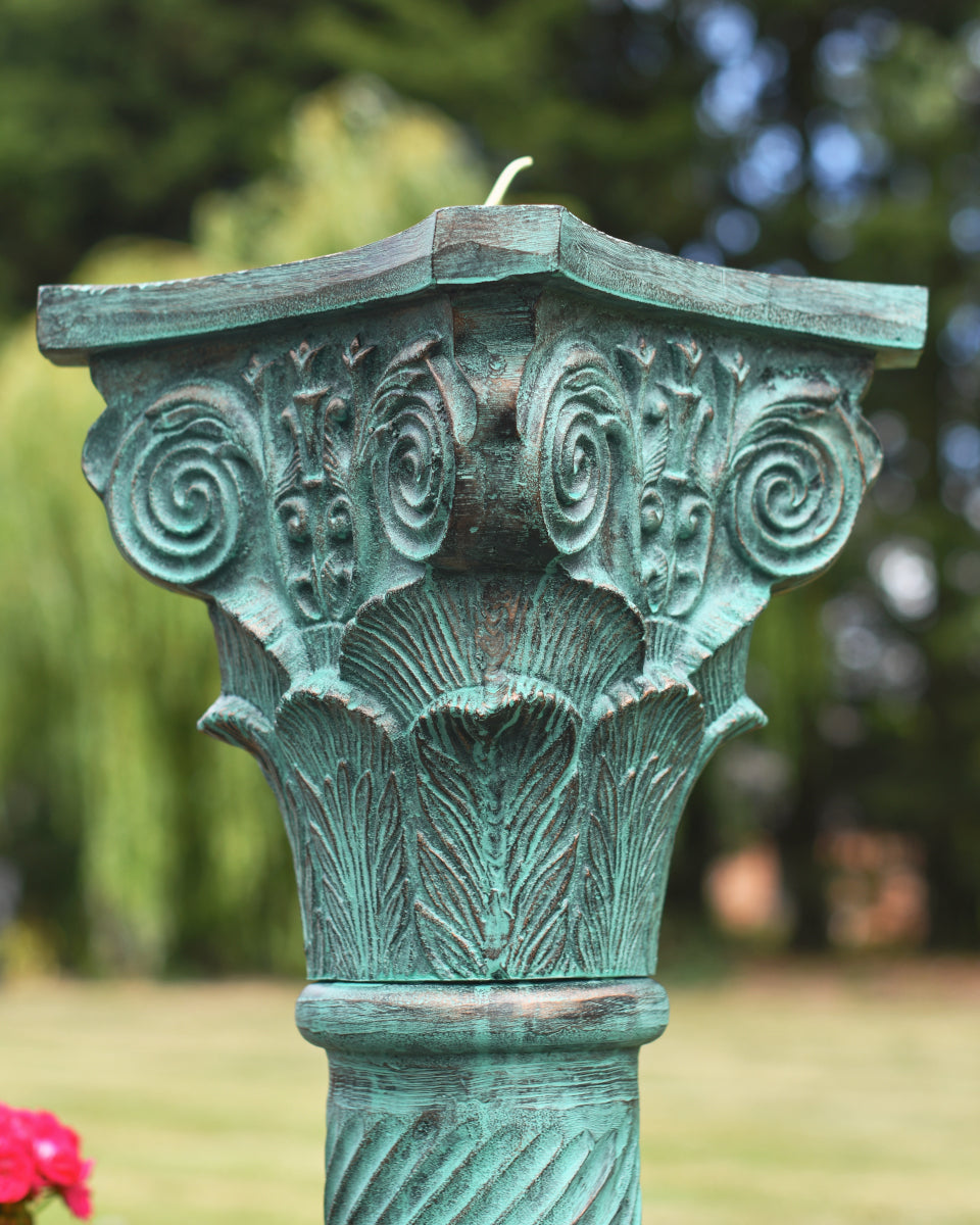 Close up of the ornate detailing 