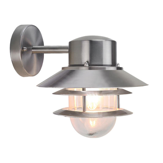 'Erbistock' Stainless Steel Top Fix Wall Light