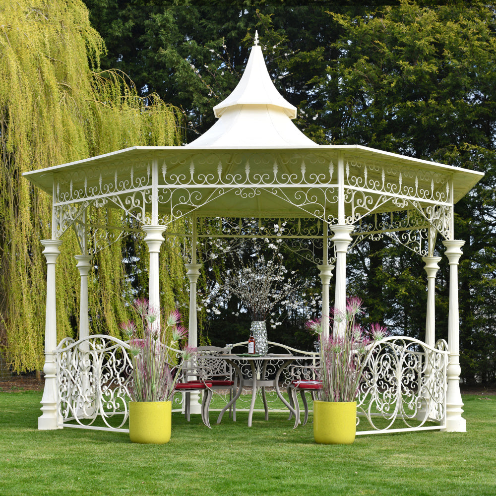 Ex-Display 'Sandleford' Exclusive Cream Bandstand in situ 