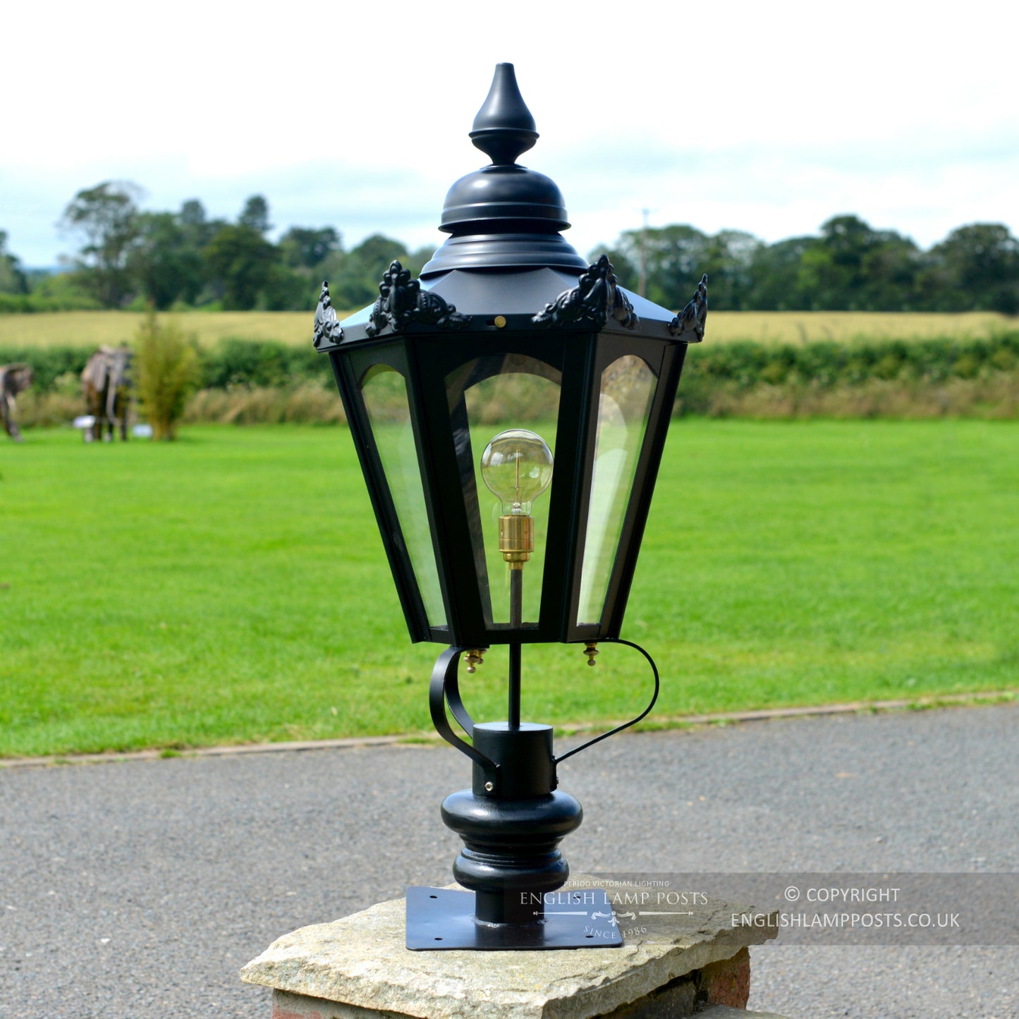 Extra Large Black Hexagon Entrance Light Set