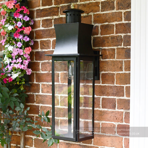 Extra Large Black Modern Wall Lantern