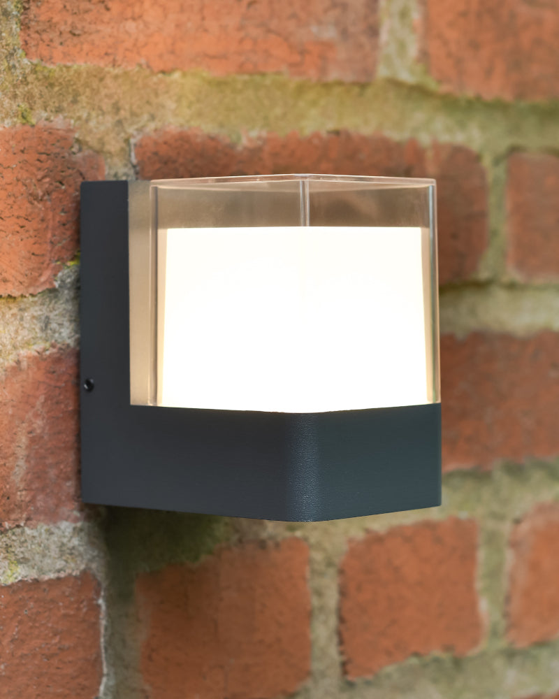 Angled view of the 'Eyam' lit up