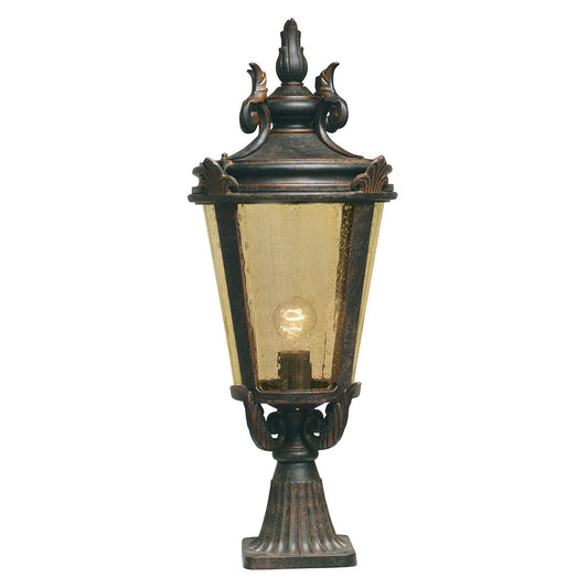 Fleur de Lys Inspired Pillar Lantern