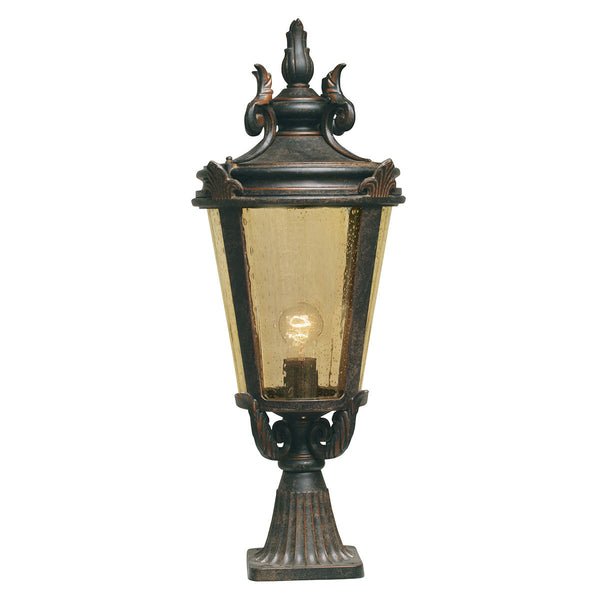 Fleur de Lys Inspired Pillar Lantern