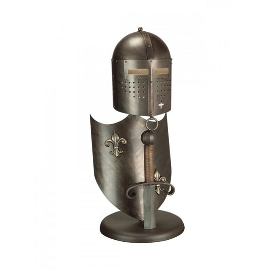 Fleur De Lys "Knights Armour and Helmet" Table Lamp