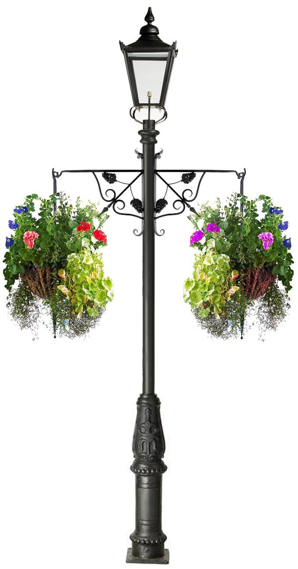 Flower basket post