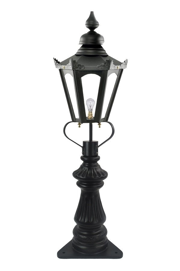 'Orleigh' Hexagonal Black Pillar Light