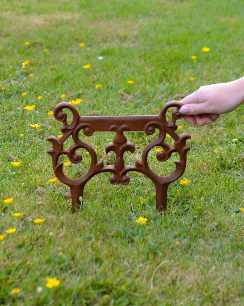 The rustic scraper in the ground