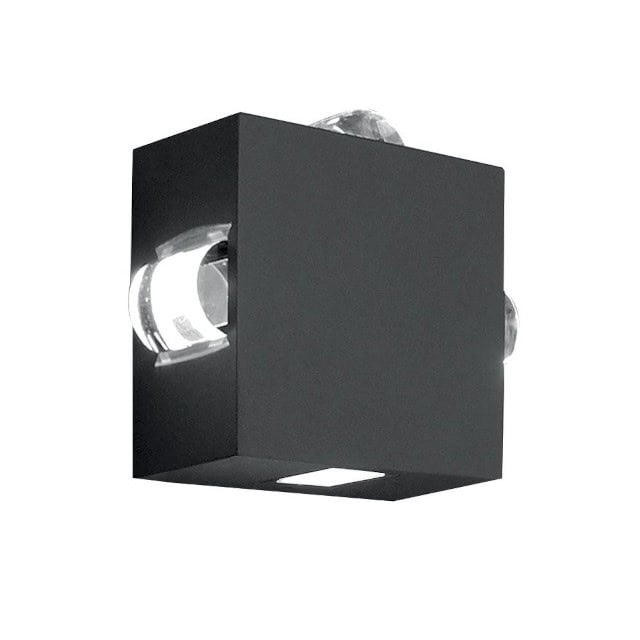 Four light 'Morcott' Graphite Wall Light