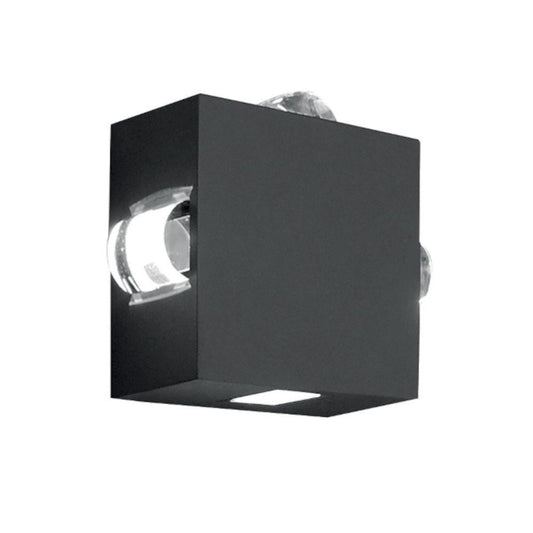 Four light 'Morcott' Graphite Wall Light