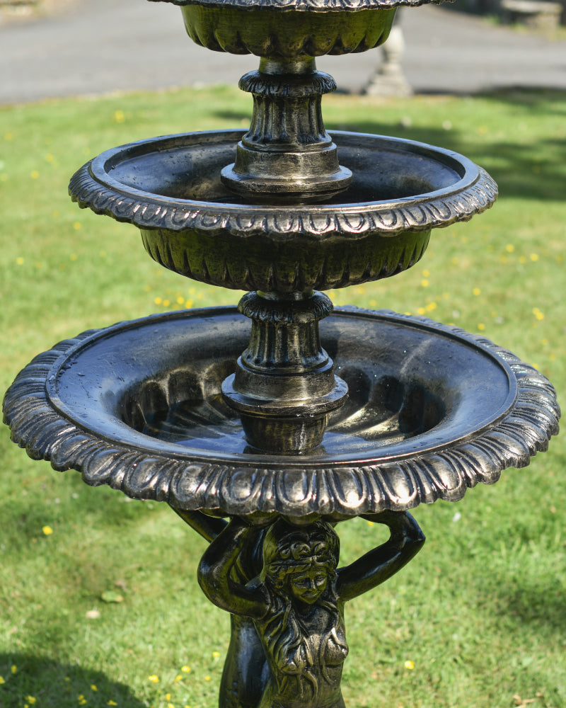 Inside view of the ornate water bowls
