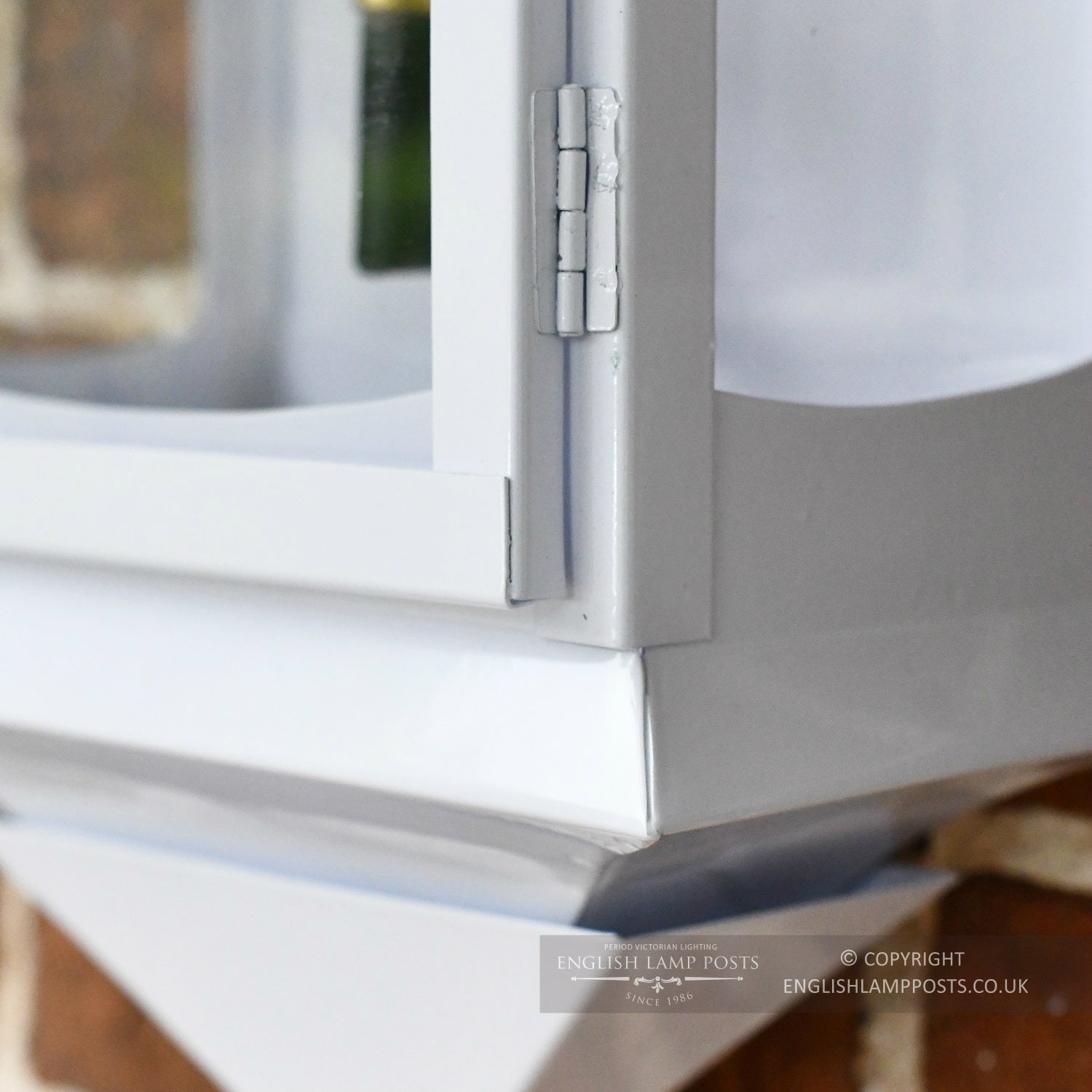 Front Opening Door On White Flush Traditional Porch Wall Lantern