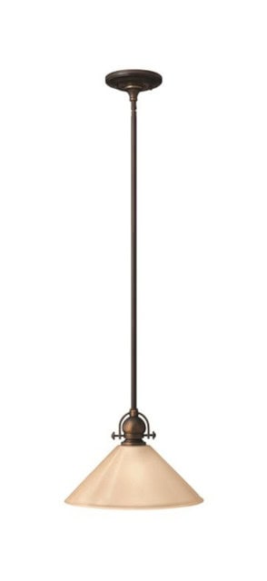 'Fulbourn' Bronze Modern Pendant Light - thumbnail