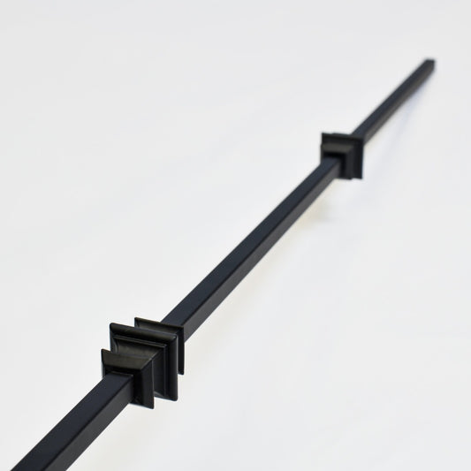 Fulcio Matte Black Double Knuckle Metal Stair Spindle