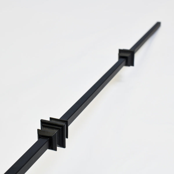 'Fulcio' Matte Black Double Knuckle Metal Stair Spindle