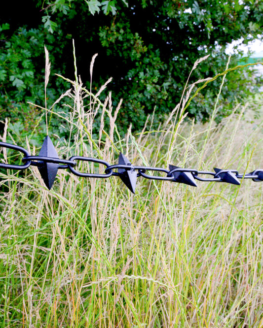 Galvanised Alternate Spiked Bollard Chain -1m