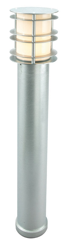 Galvanised Steel Contemporary Bollard Light
