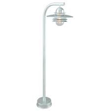 Galvanised Steel Modern Pillar Lamp Post