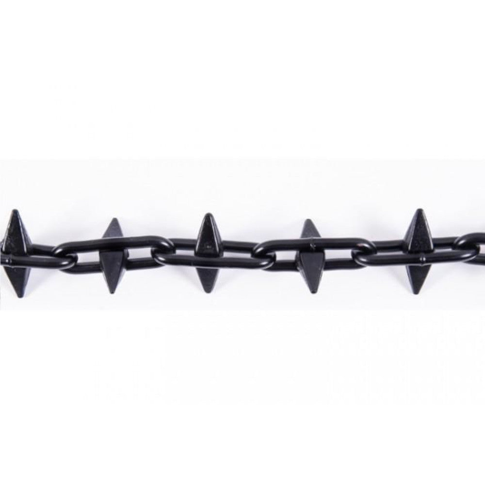 The spiked chains on a white background