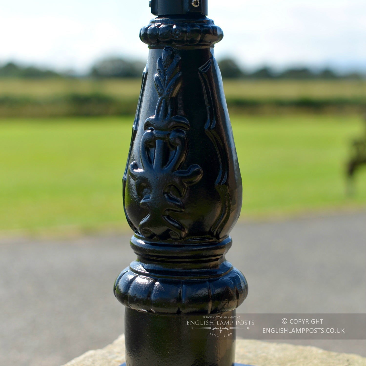 Garden pathway light base