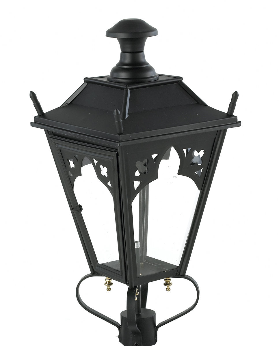 Gothic garden wall light on simple bracket