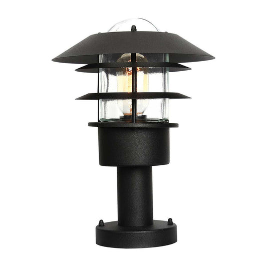 'Garrowby' Contemporary Black Pillar Light