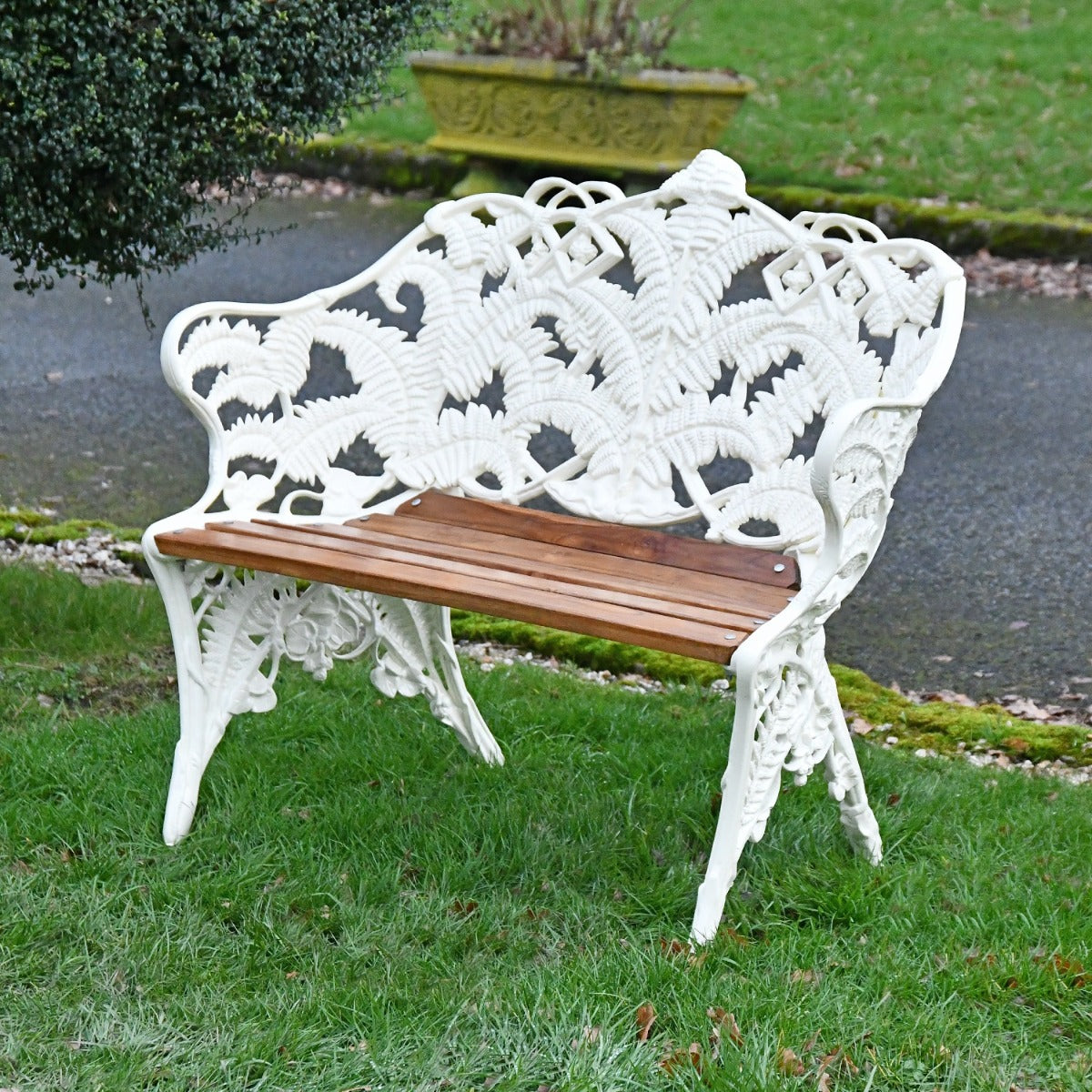 Two Seater Rochester Garden Bench in Cream